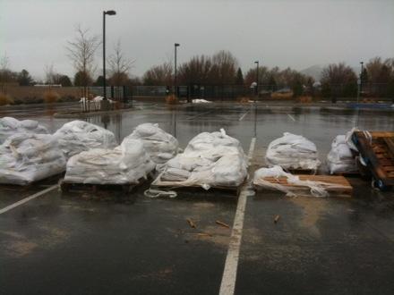 Sandbags are available at Carson Middle School.