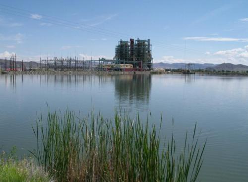 The NV Energy power plant at Fort Churchill Cooling Ponds. All photos by Elaine Quilici.