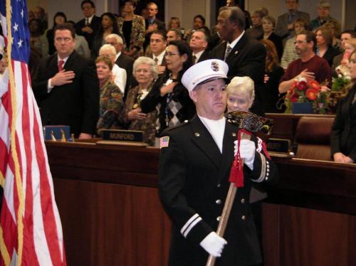 Color guard opens Assembly session