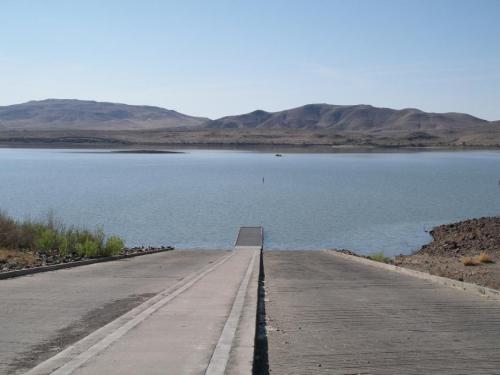 Lahontan Reservoir from the north boat launch. Photo by Elaine Quilici
