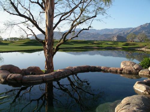 The Ninth Green as seen from a home’s back patio.  Photo by Elaine Quilici