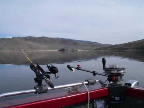 Trolling with the aid of a downrigger. Photo by Don Quilici