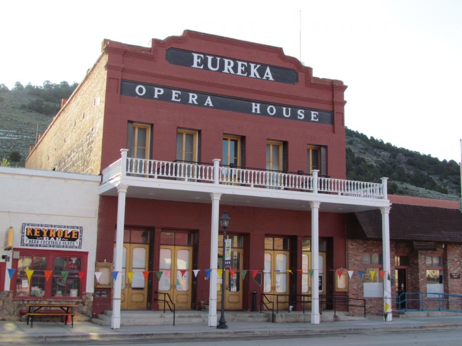 The Eureka Opera House on the main street in Eureka.  Photo by Elaine Quilici