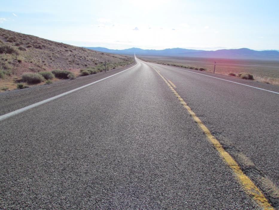 U.S. 50 is known as “The Loneliest Highway in America.”  Photo by Elaine Quilici