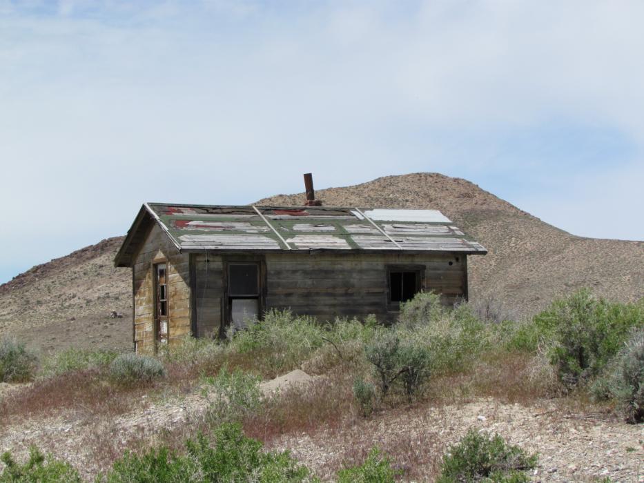 An old miner’s cabin near the highway in Eastern Nevada. Photo by Elaine Quilici