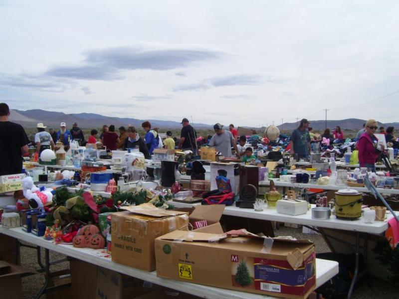 Shoppers at the successful yardsale fundraiser for the nonprofit Dayton Food Pantry on May 7.