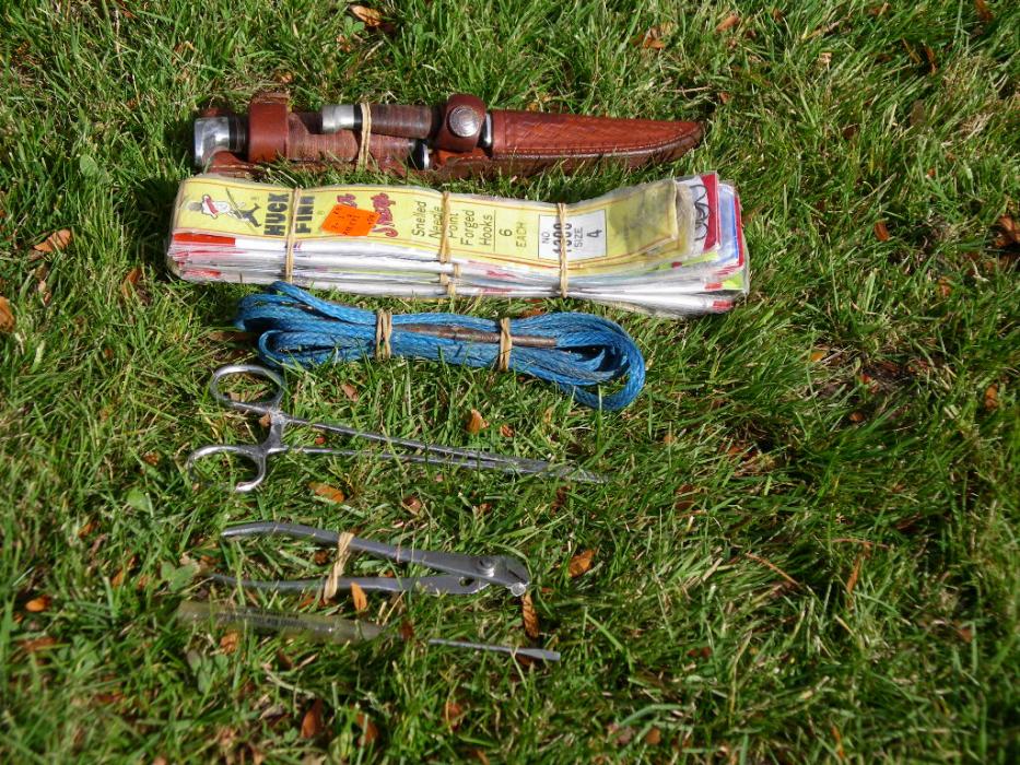Some of the other items in that fishing vest. Photo by Elaine Quilici