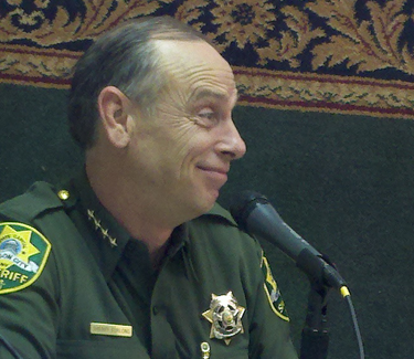 Sheriff Furlong taping "The Last Wild Place" Wednesday morning.