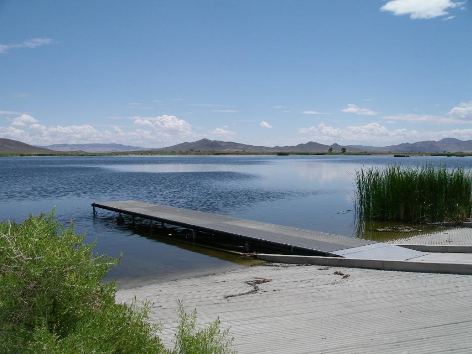 The boat ramp at North Pond. Photo by Elaine Quilici