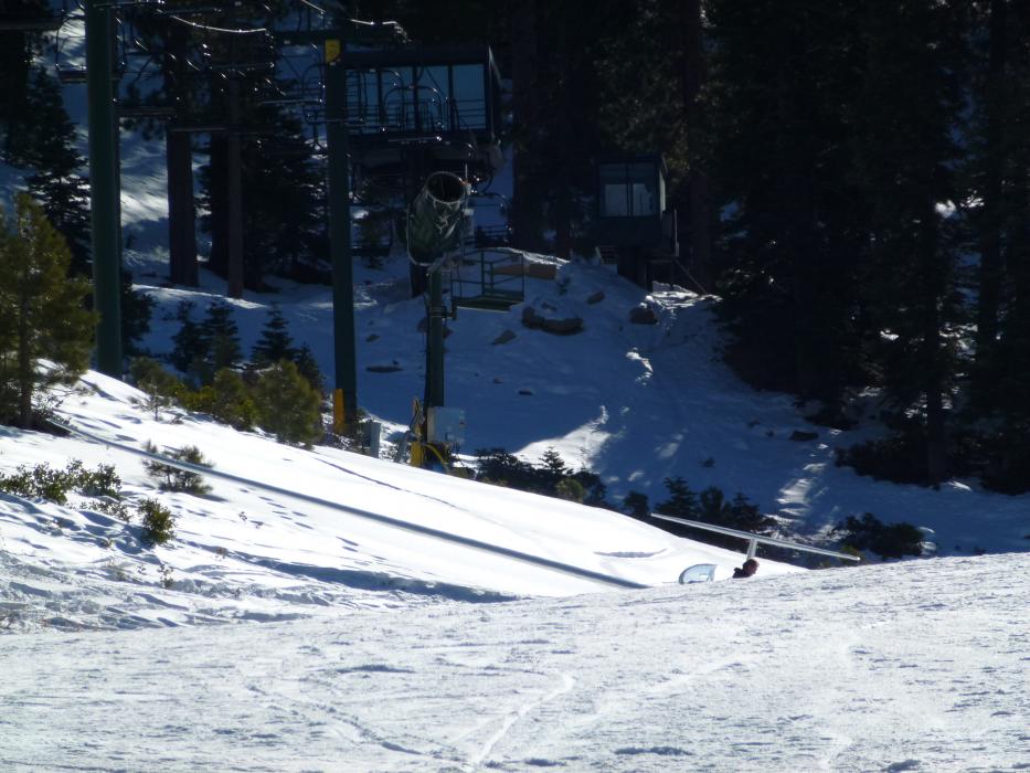 A glider landed at Heavenly Mountain Resort. No injuries were reported. Photo by Taylor Flynn / Tahoe Mountain News