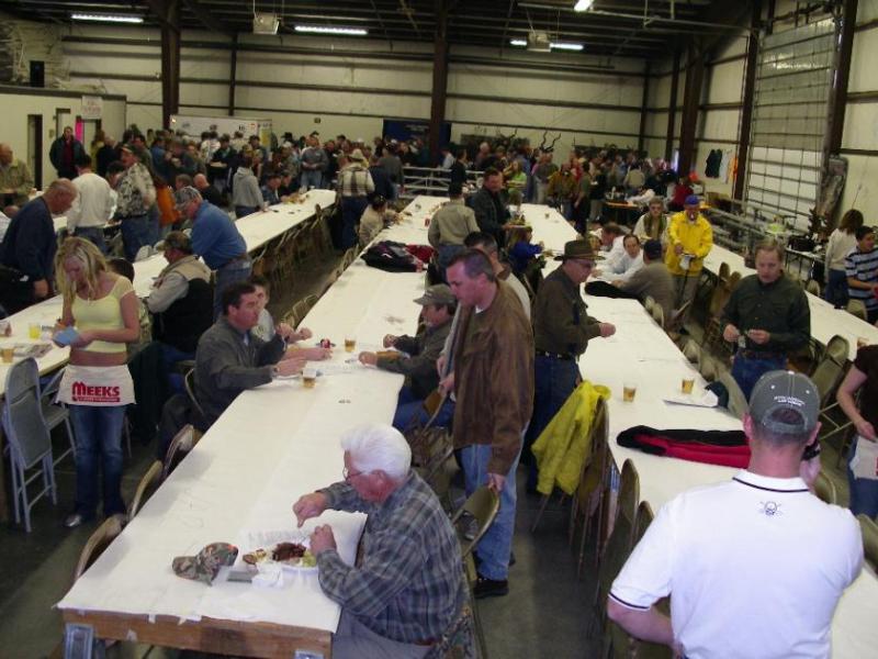 The large room is beginning to fill up with early attendees. Photo by Elaine Quilici