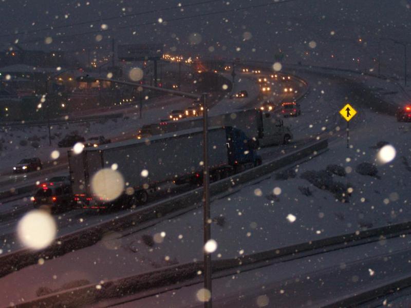 Stalled traffic near the N. McCarran interchange in Reno
