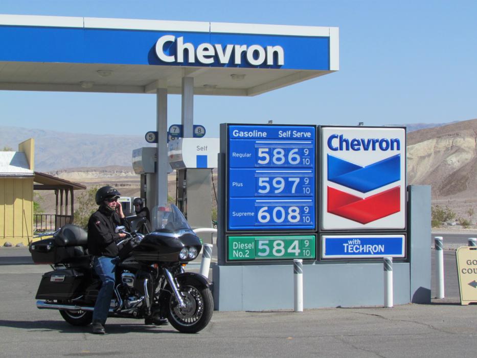The gas station at Furnace Creek.