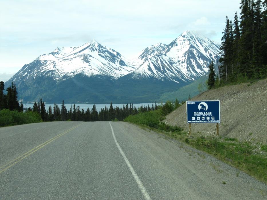 Approaching Moon Lake on the way to Carcross. Photo by Elaine Quilici