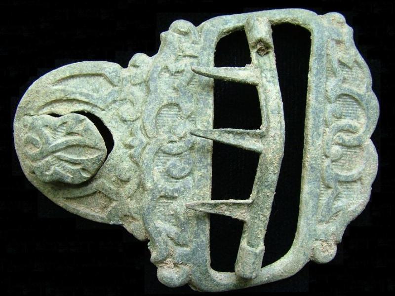 A garter clip found at a Virginia City excavation in 2008.