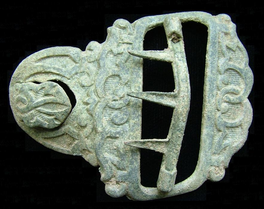 A garter clip found at a Virginia City excavation in 2008.