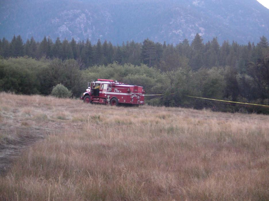 At the crash site Sunday morning. Photos by Jeff Munson