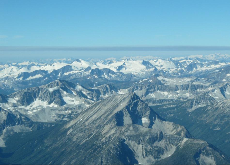 Flying up the Fraser River Gorge toward Williams Lake, B.C. Photo by Don Quilici