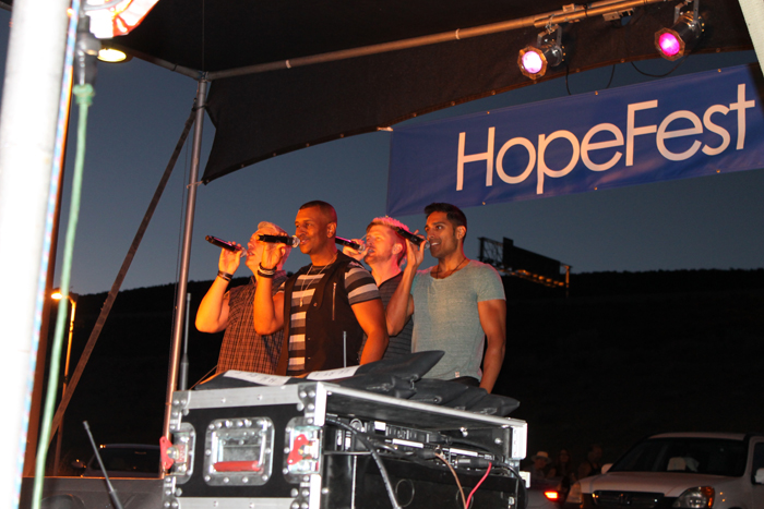 A Capella group Mo5aic performs at HopeFest 2012