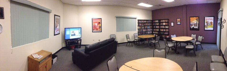 The finished room was a hit with the grateful seniors.