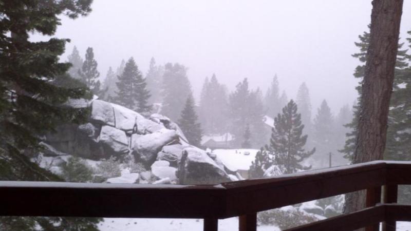 Upper Kingsbury looking out to Lake Tahoe