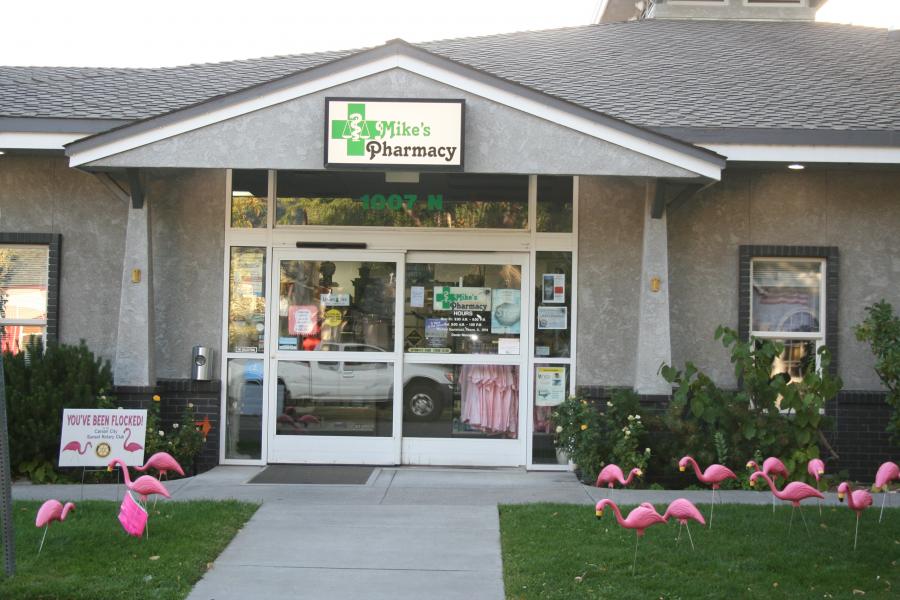 Mike's Pharmacy first flocking victim.
