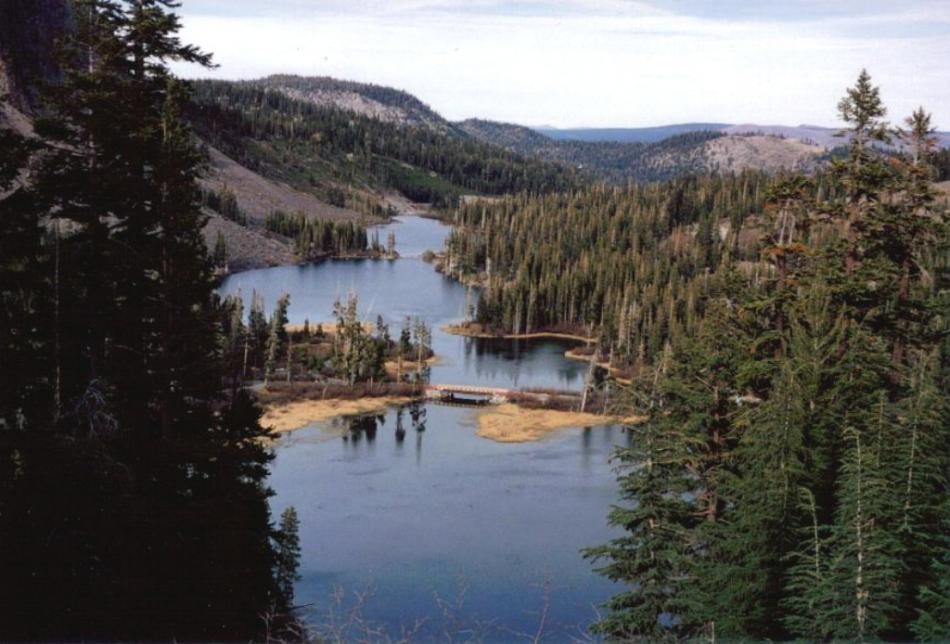 Some of the lakes in the Mammoth Lakes Basin.  Photo by Don Quilici