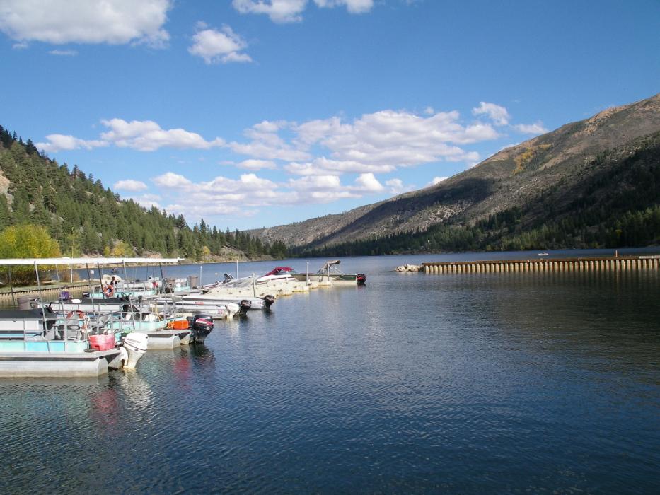 Part of the marina at Upper Twin Lake.  Photo by Elaine Quilici