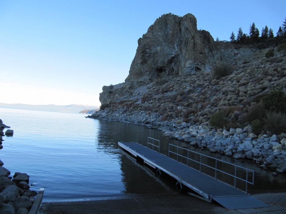The boat ramp at Cave Rock. Photo by Elaine Quilici