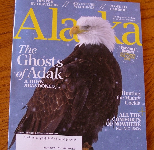A recent issue of Alaska Magazine.  Photo by Elaine Quilici