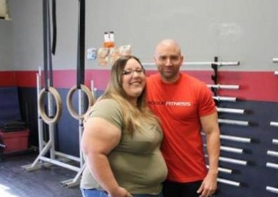 Alex Tinsley CCCF coach, Amanda Stepro