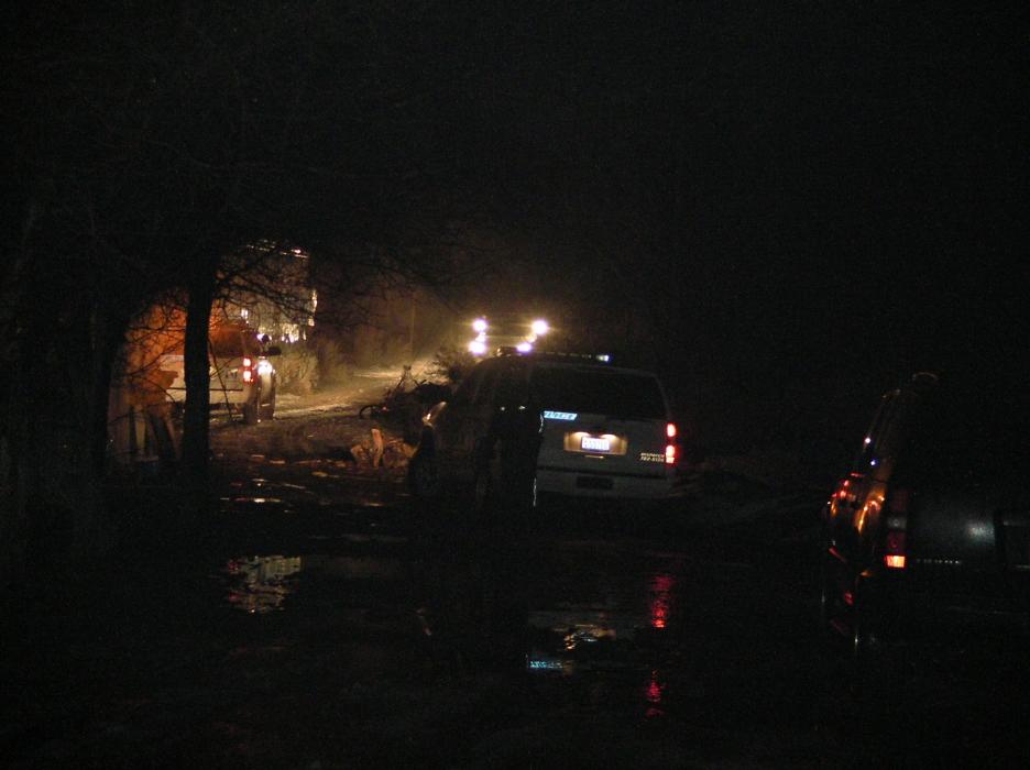 Officers were at the scene of a shooting Thursday night off of Oneida Street..