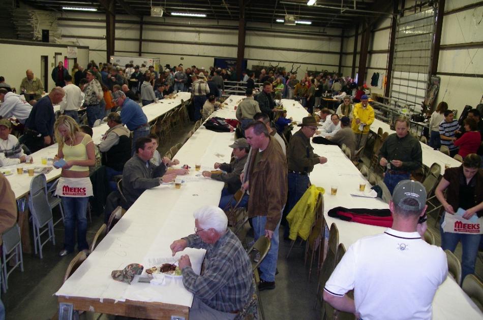 The large room is beginning to fill up with early attendees. Photo by Elaine Quilici