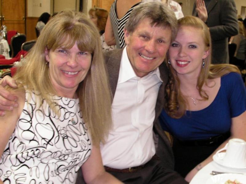 Attendees at Thursdays banquet L to R, Loretta and Pat Fagan and Alicia Evenson.