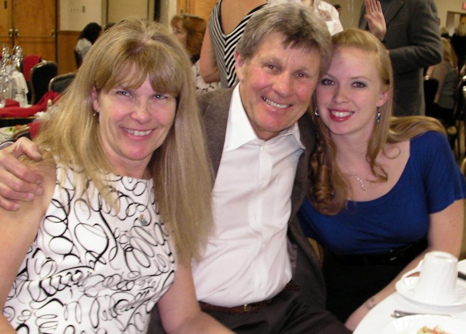 Attendees at Thursdays banquet L to R, Loretta and Pat Fagan and Alicia Evenson.