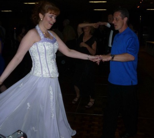 Donna Ewing (left) and Tim Renner dance at High Sierra Swing Dance Club's 2011 Spring Ball at the Carson Nugget.