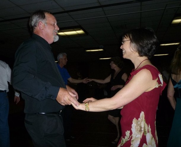 Greg Froberg (left) and Sally Rogers dance at High Sierra Swing Dance Club's 2011 Spring Ball at the Carson Nugget.