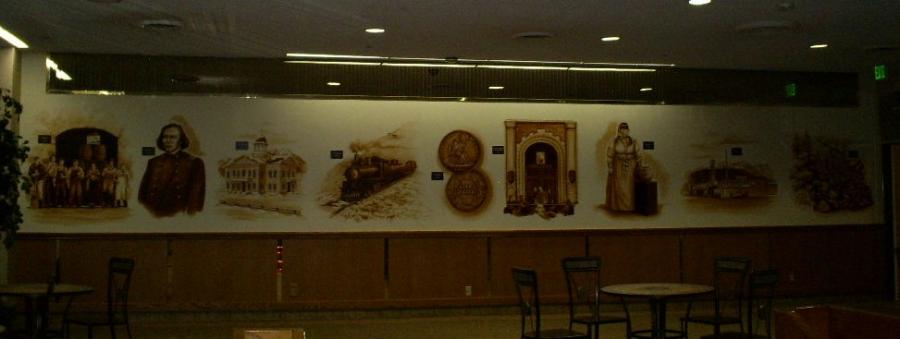 Carson Nugget mural features the Carson Brewery and other area landmarks
