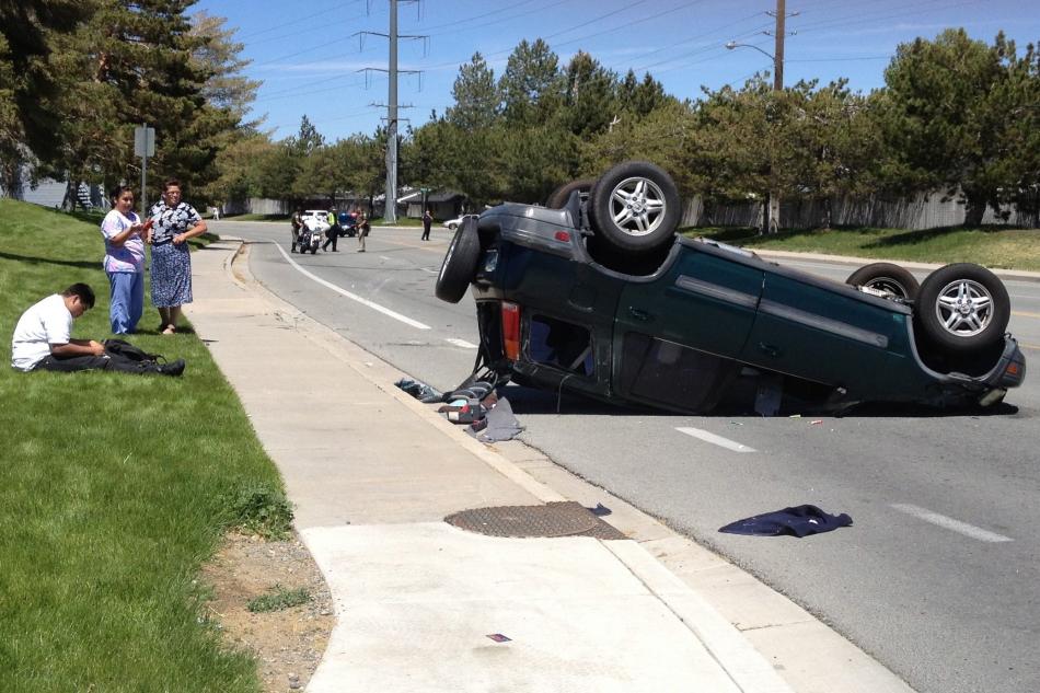 The teen was unhurt after allegedly street racing. Photo by Tracy Caraway