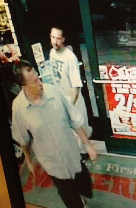 The person in the front is a person of interest, according to Carson City Sheriff's Office. The man in the back is the suspect.