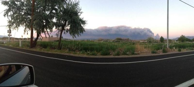 Coming into Carson Valley after traveling from Los Angeles on Sunday.