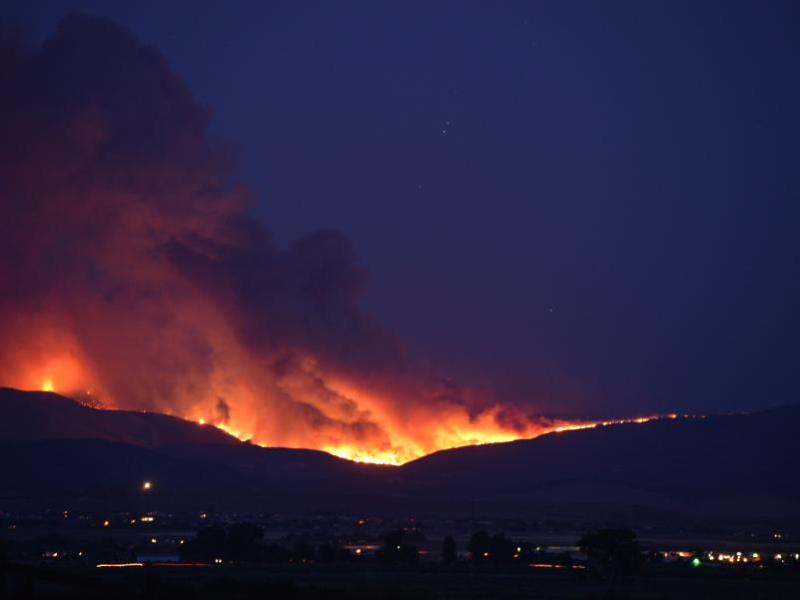 Bison fire night of 7/7 from Genoa
