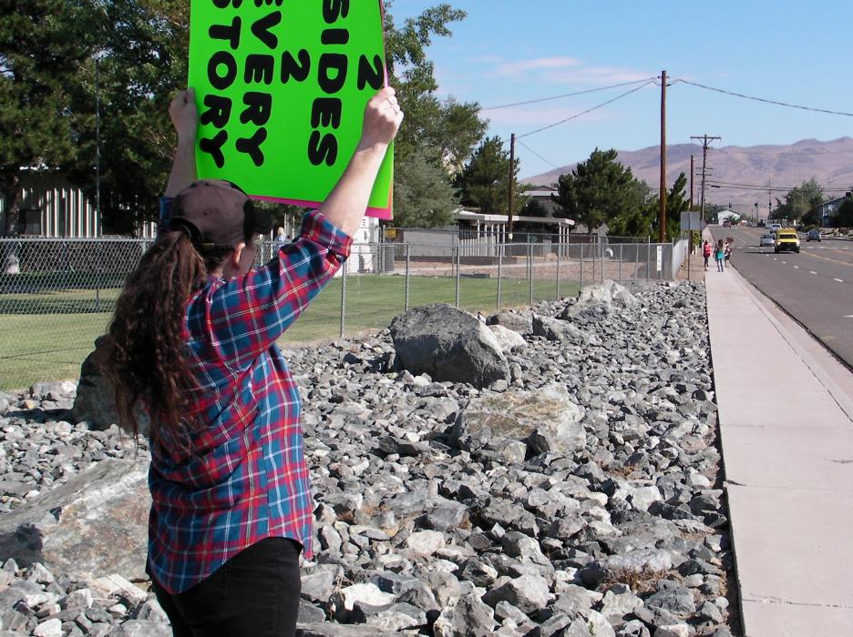A woman who declined to be identified, said she supports the shelter.