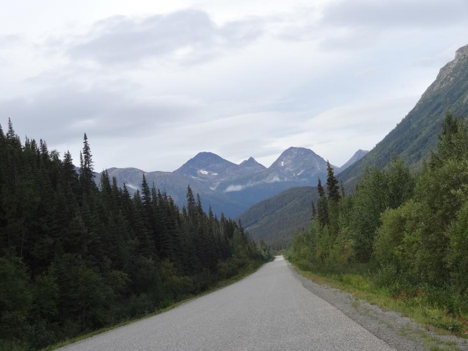 One of many empty stretches on B.C. Highway 37. Photo by Elaine Quilici