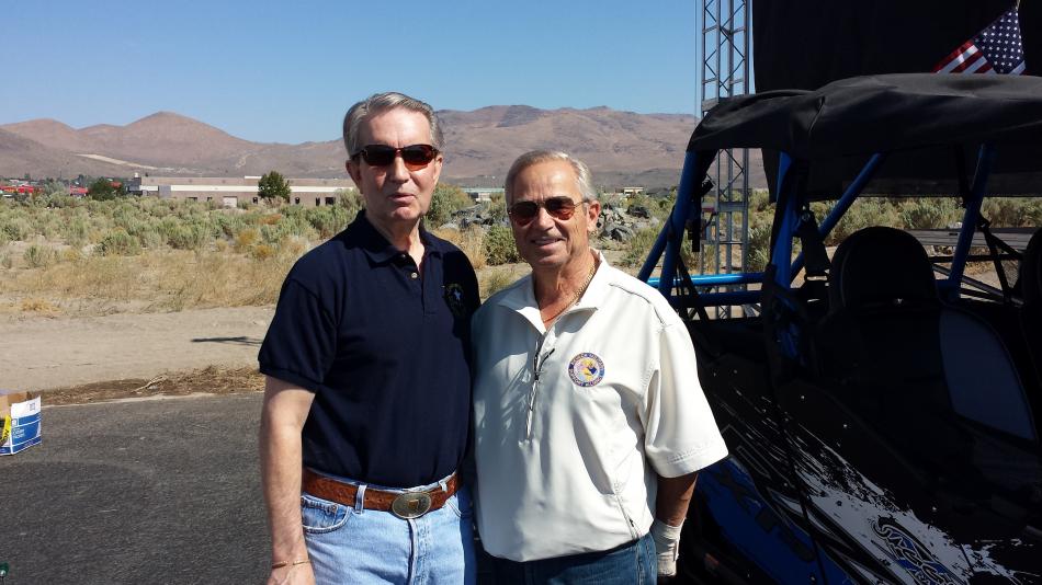 Carson City Mayor Bob Crowell and Perry Di Loreto.
