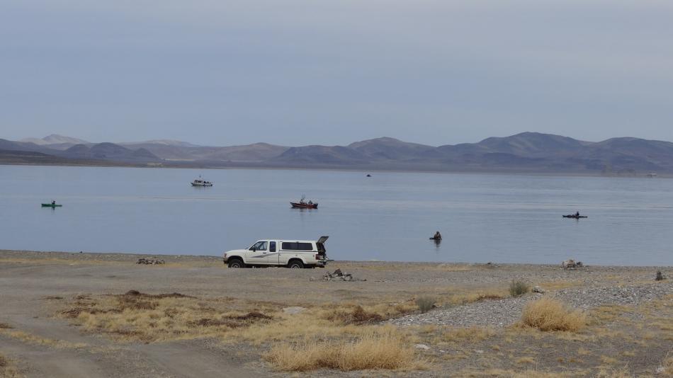 Fishermen on the north side of Warrior Point.  Photo by Elaine Quilici