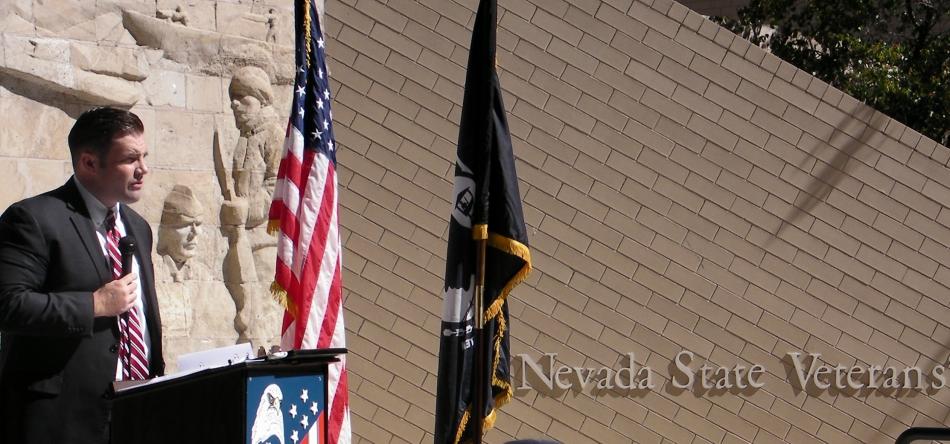 Caleb S. Cage, Director of Military and Veterans Policy for Nevada.
