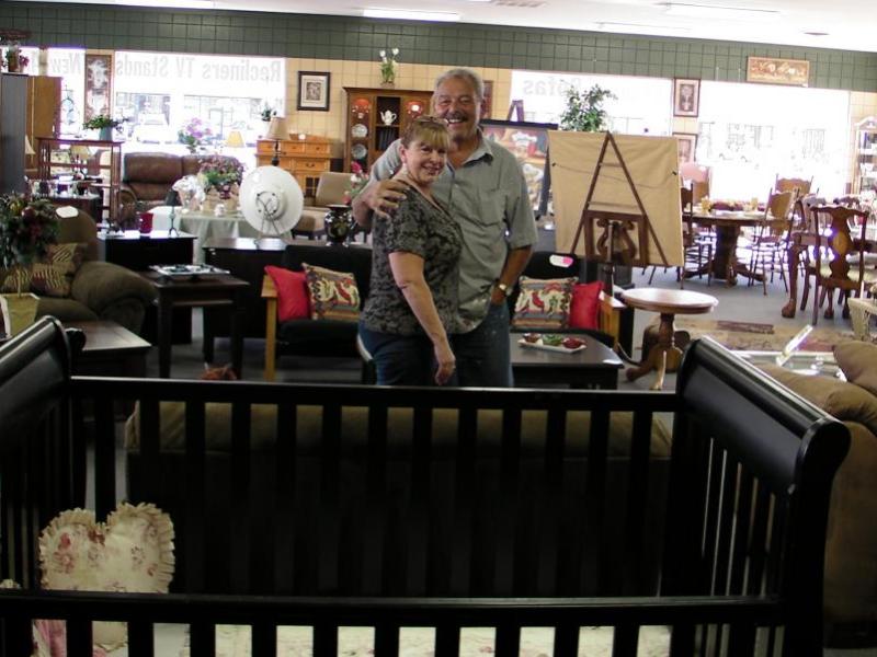 Kelly and Donna Nolan inside the Missing Piece showroom at 1800 William Street.