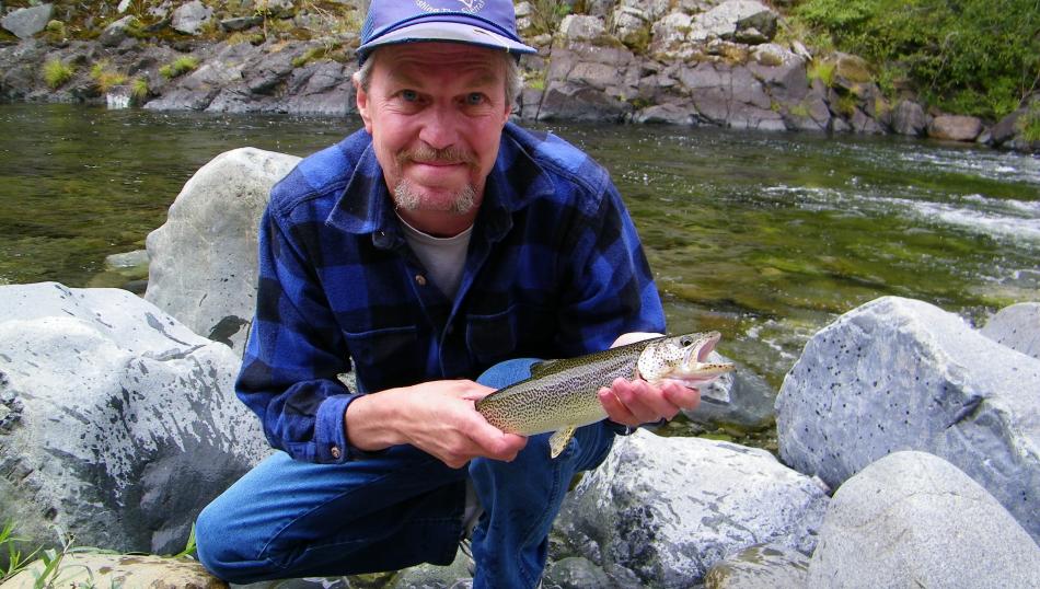 Columnist Doug Busey on a recent Oregon fishing trip. 