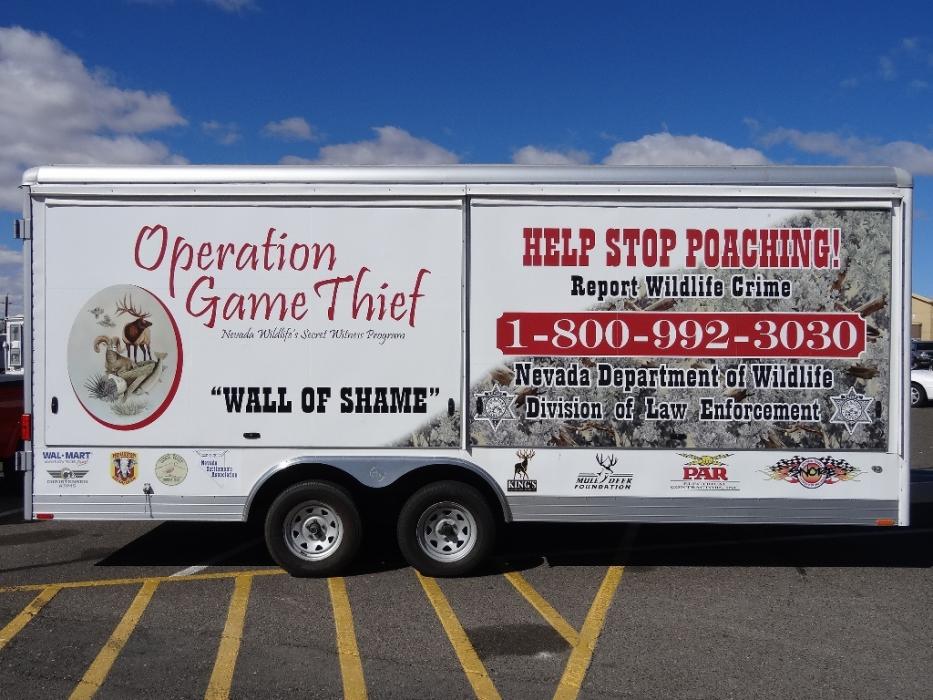 The OGT trailer in the Elko Wal-Mart parking lot. Photo by Elaine Quilici